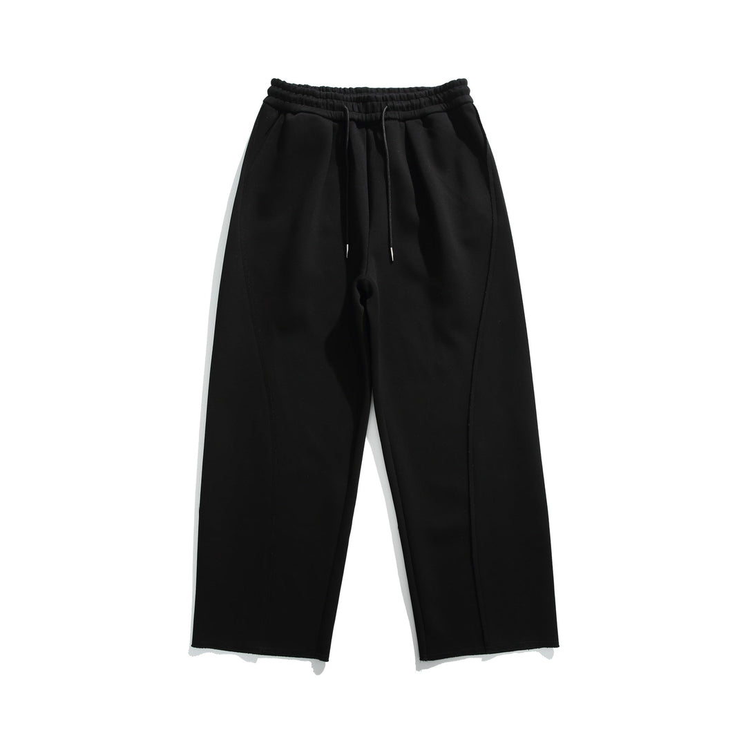 Damen Cropped-Sweatpant mit rohem Saum, elastischem Bund und seitlichen Eingrifftaschen Nord Taschen