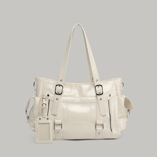 Damen Handtasche mit robustem Reißverschluss und stylischen Metallakzenten Nord Taschen