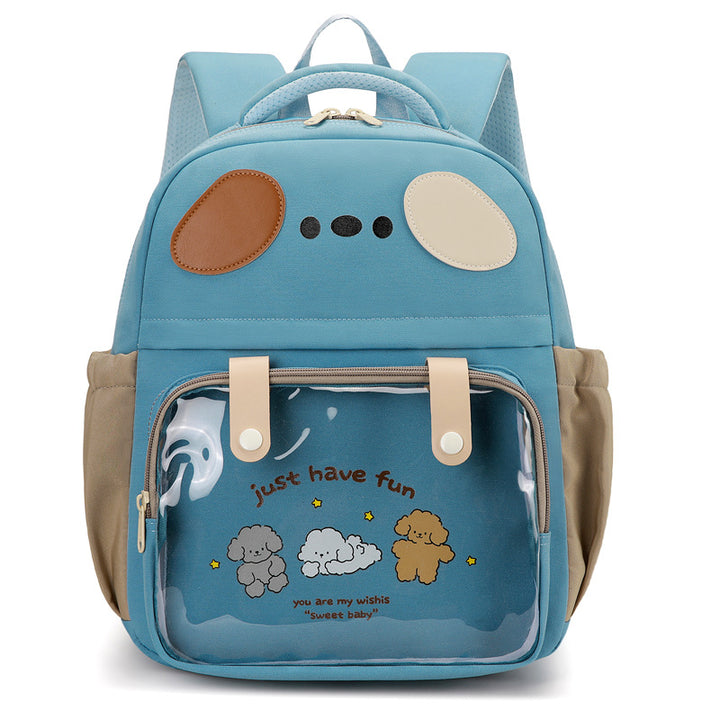 Damen Kinderrucksack mit transparentem Vorderfach und verspieltem Design Nord Taschen