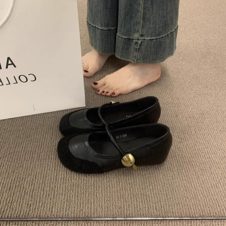 Damen elegante Mary Jane Ballerinas mit modischen Schnallen