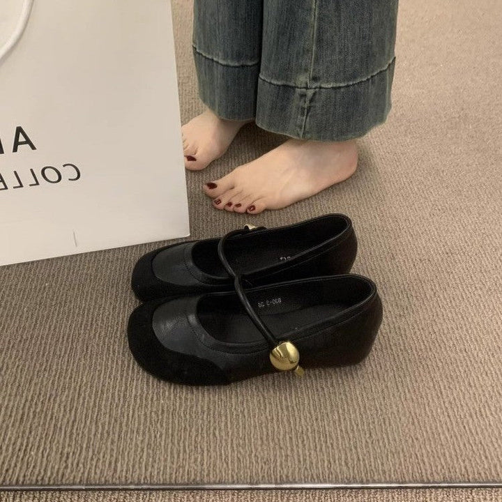 Damen elegante Mary Jane Ballerinas mit modischen Schnallen
