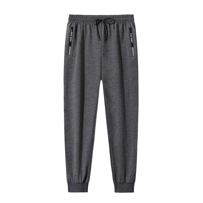 Herren Sportliche Funktions-Trainingshose mit elastischem Tunnelzug, Reißverschlusstaschen & schmal zulaufendem Bein Nord Taschen