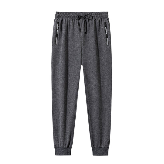 Herren Sportliche Funktions-Trainingshose mit elastischem Tunnelzug, Reißverschlusstaschen & schmal zulaufendem Bein Nord Taschen