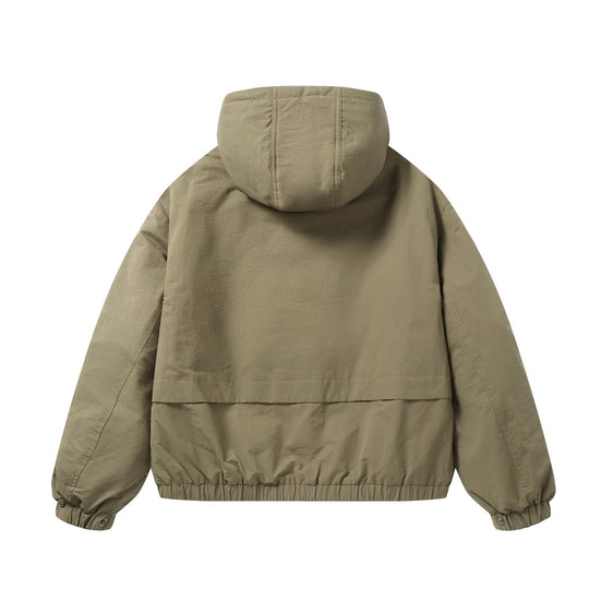 Herren Technischer Kapuzenparka mit wasserabweisenden Reißverschlüssen, Kängurutaschen und Tunnelzug Nord Taschen