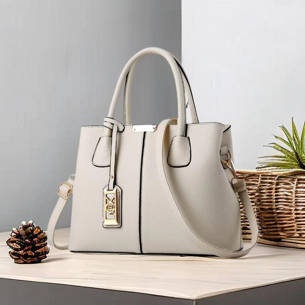 Damen moderne Handtasche mit strukturiertem Design und abnehmbarem Schultergurt Nord Taschen