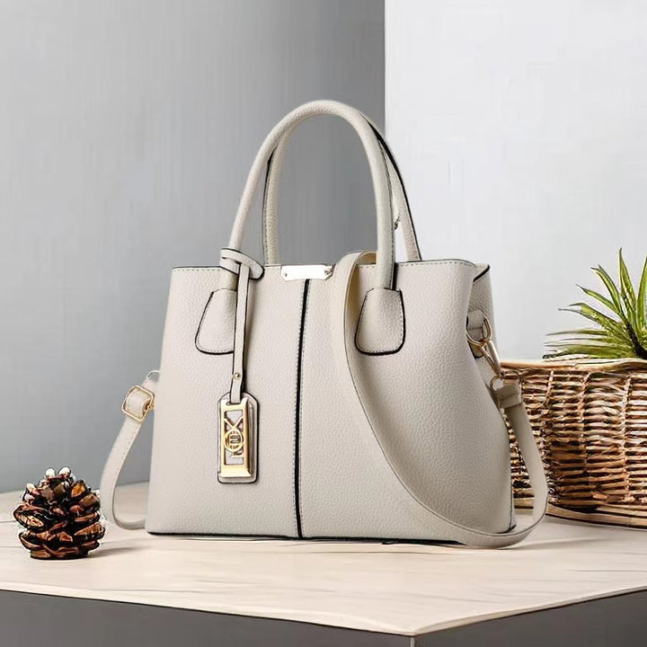 Damen moderne Handtasche mit strukturiertem Design und abnehmbarem Schultergurt Nord Taschen