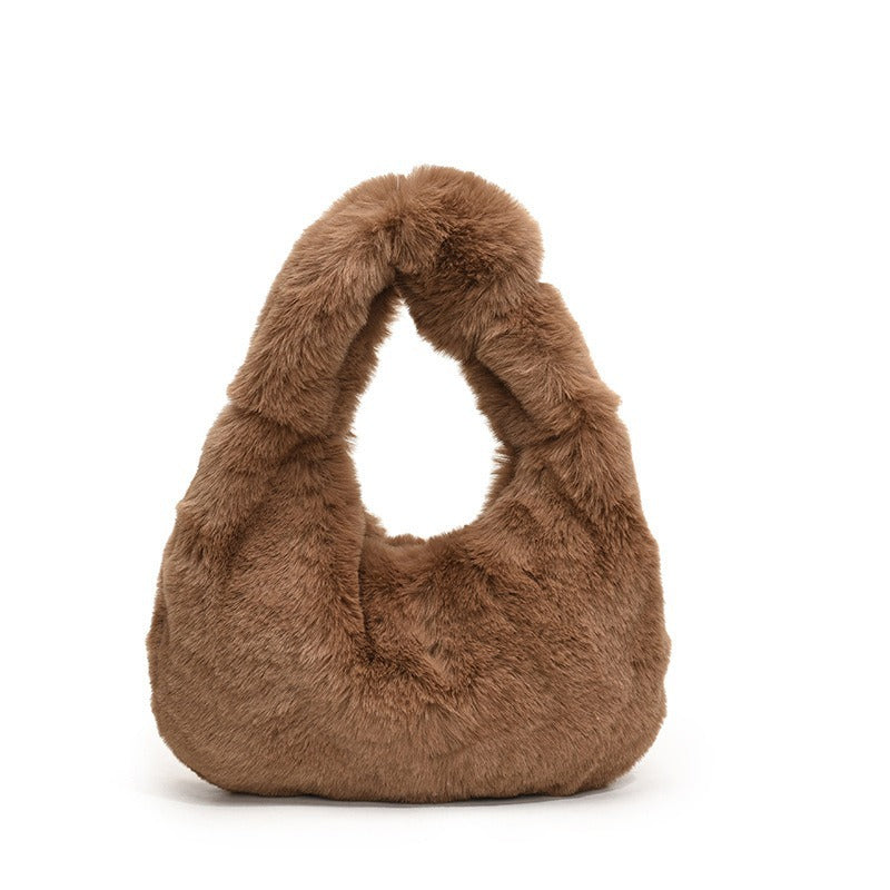 Damen Handtasche aus luxuriösem Kunstfell Nord Taschen