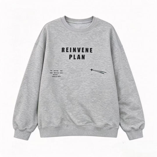 Unisex Oversize-Sweatshirt mit Rundhalsausschnitt, Statement-Print und French-Terry-Innenfutter Nord Taschen