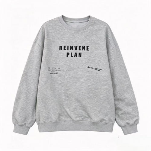 Unisex Oversize-Sweatshirt mit Rundhalsausschnitt, Statement-Print und French-Terry-Innenfutter Nord Taschen