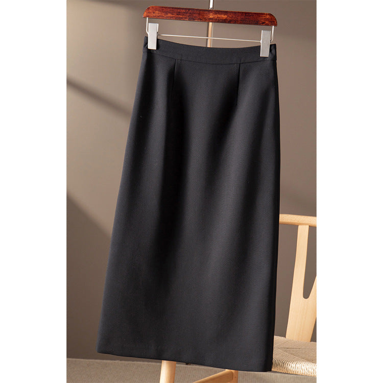 Damen Eleganter Midirock mit hoher Taille Nord Taschen