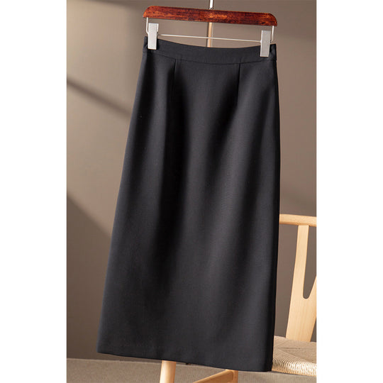 Damen Eleganter Midirock mit hoher Taille Nord Taschen