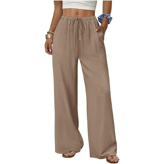 Damen Weite Loungewear-Hose mit Tunnelzug Nord Taschen