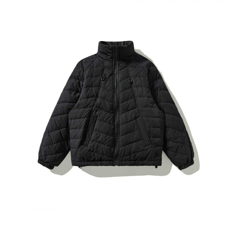 Unisex Gepolsterte Steppjacke mit hohem Kragen, Kordelzugsaum und elastischen Bündchen Nord Taschen