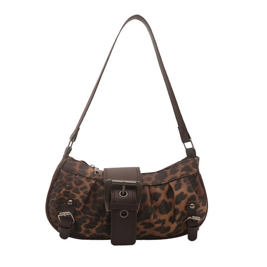 Damen Umhängetasche mit trendigem Leopardenmuster und verstellbarem Schulterriemen Nord Taschen