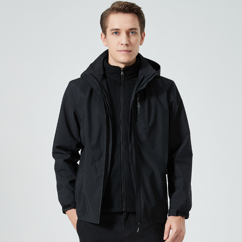 Damen leichte wasserabweisende Freizeit-Outdoorjacke mit verstellbarer Kapuze und verdecktem Reißverschluss Nord Taschen