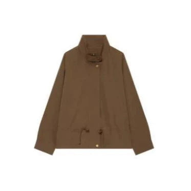 Damen Utility-Fieldjacke mit Tunnelzugtaillierung, hohem Kragen und elastischen Bündchen Nord Taschen