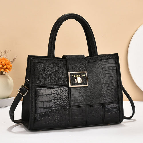 Damen hochwertige Handtasche mit strukturiertem Design und abnehmbarem Schulterriemen Nord Taschen