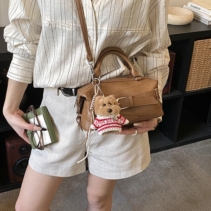 Damen Mini-Handtasche mit charmantem Tieranhänger Nord Taschen