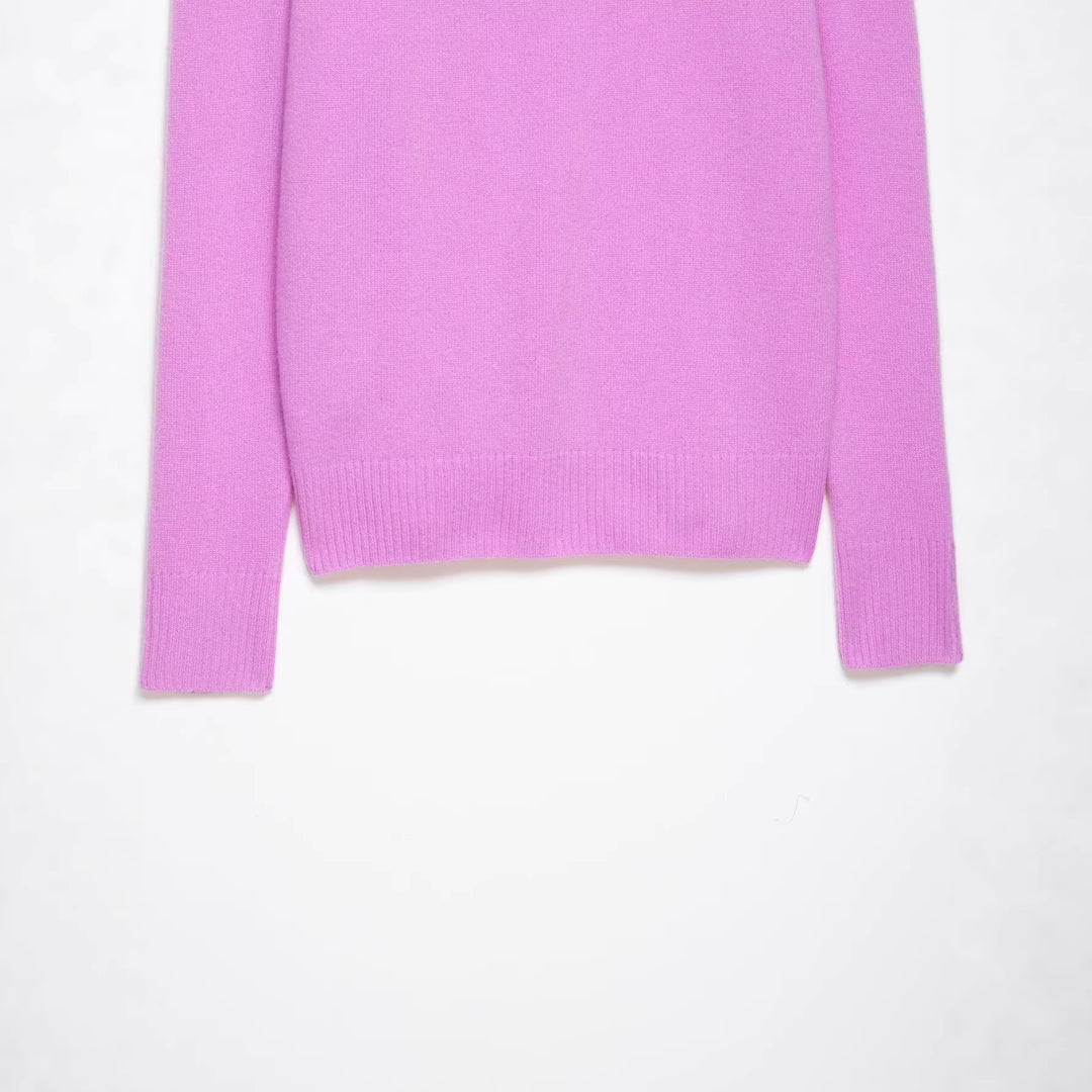 Damen Grobgestrickter V‑Ausschnitt Zopfstrickpullover mit Rippbündchen Nord Taschen