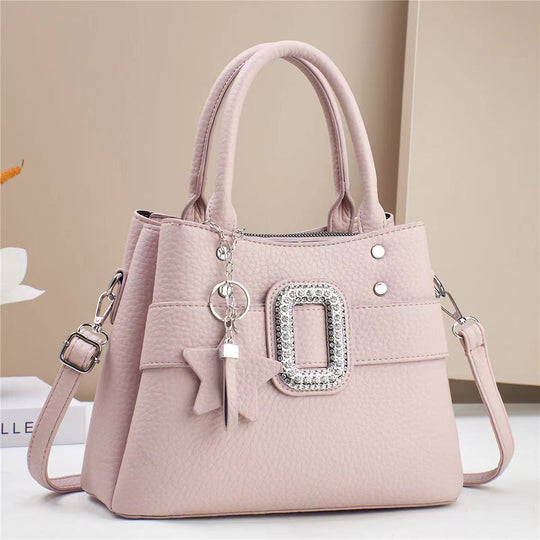 Damen Designer-Umhängetasche mit trendy Schmuckdetails und abnehmbarem Schulterriemen Nord Taschen