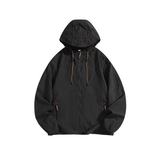 Herren Leichte Outdoorjacke mit Kapuze und praktischen Reißverschlusstaschen Nord Taschen