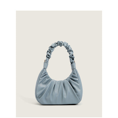 Damen Hobo-Tasche mit gerafftem Design und elastischem Schulterriemen Nord Taschen