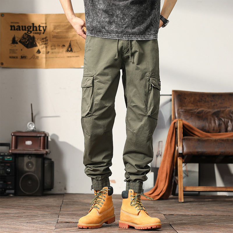 Herren Cargo-Joggerhose mit elastischem Komfortbund, Kniepaneelen und Reißverschluss-Knöcheln Nord Taschen