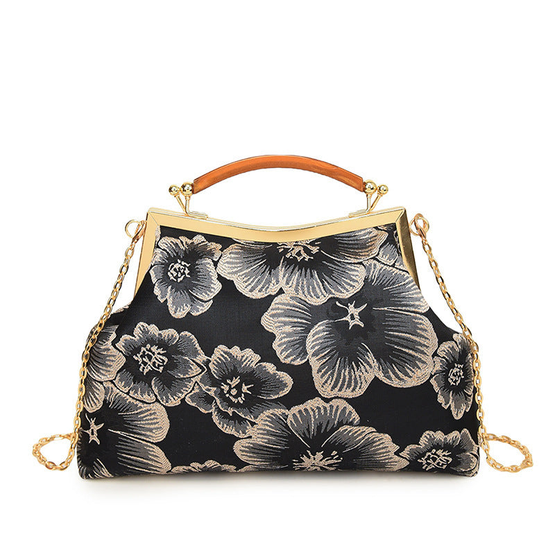 Damen elegante Umhängetasche mit floralem Design Nord Taschen