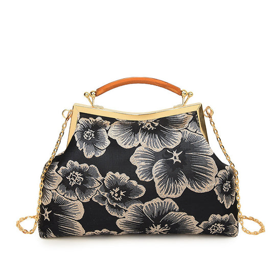 Damen elegante Umhängetasche mit floralem Design Nord Taschen
