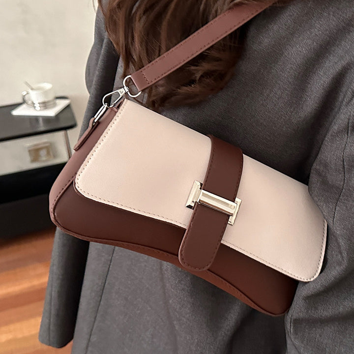 Damen elegante Umhängetasche mit hochwertiger Lederoberfläche und stilvollem Verschluss Nord Taschen