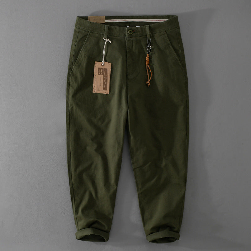 Herren Baumwoll‑Twill Chino im Relaxed‑Tapered Schnitt mit Kordelzugbund und aufgesetzten Taschen Nord Taschen