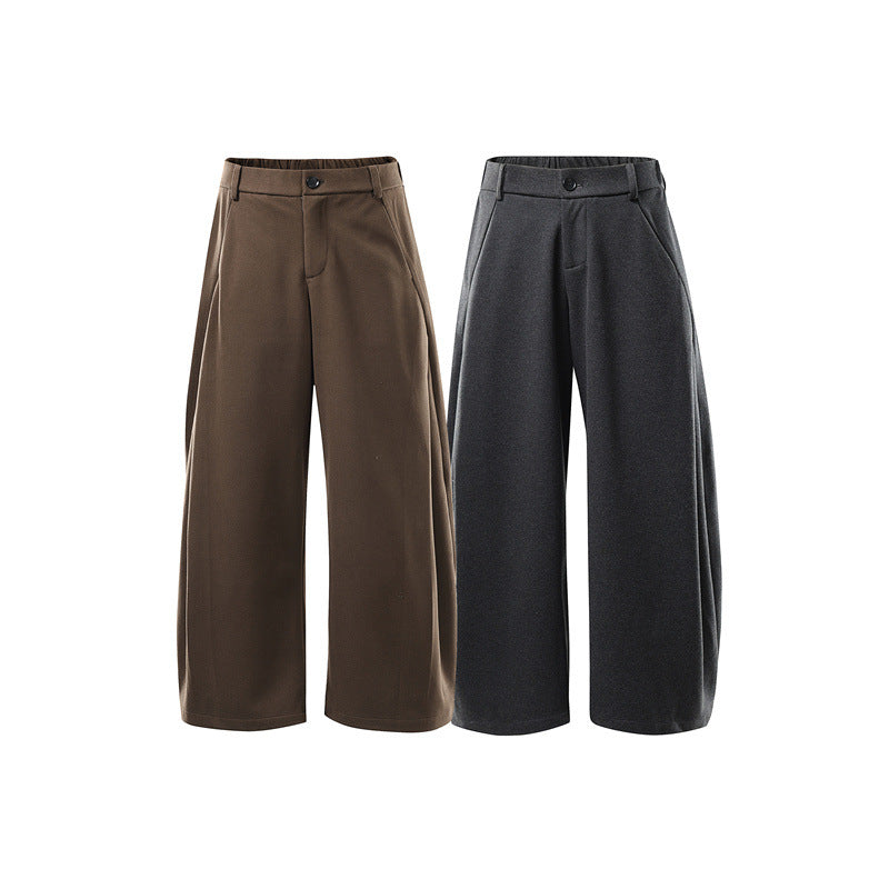 Damen Weite Culotte-Hose aus formstabilem Ponte mit hoher Taille und verdecktem Komfortbund Nord Taschen