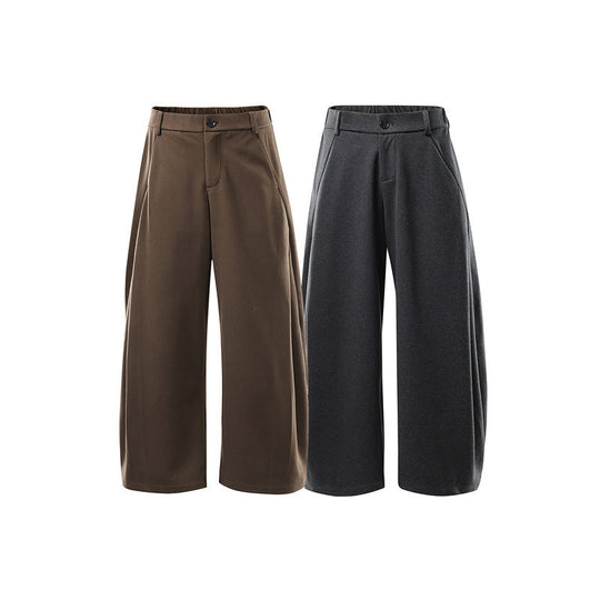 Damen Weite Culotte-Hose aus formstabilem Ponte mit hoher Taille und verdecktem Komfortbund Nord Taschen