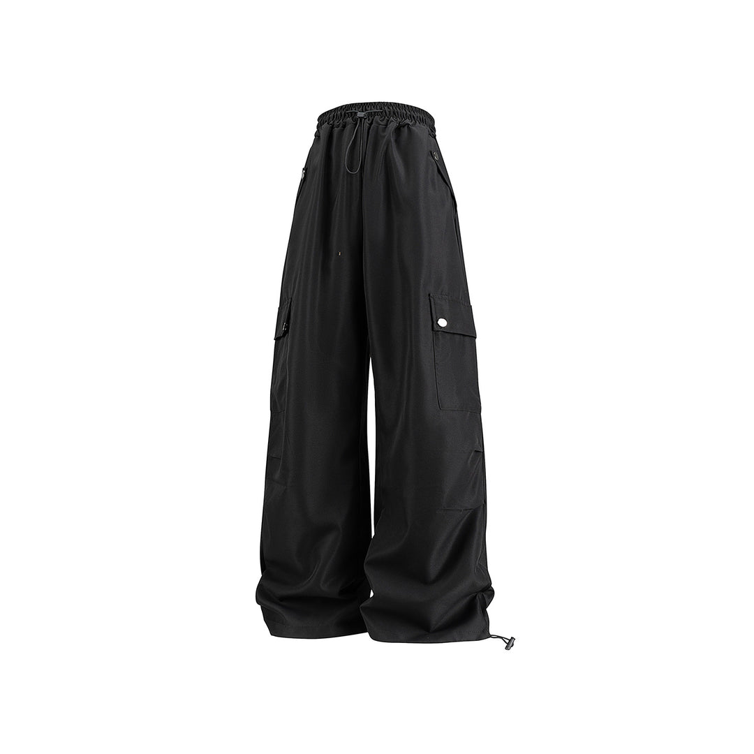 Damen Baggy-Cargo-Hose mit Tunnelzugbund, großen Klappentaschen und verstellbarem Saum Nord Taschen