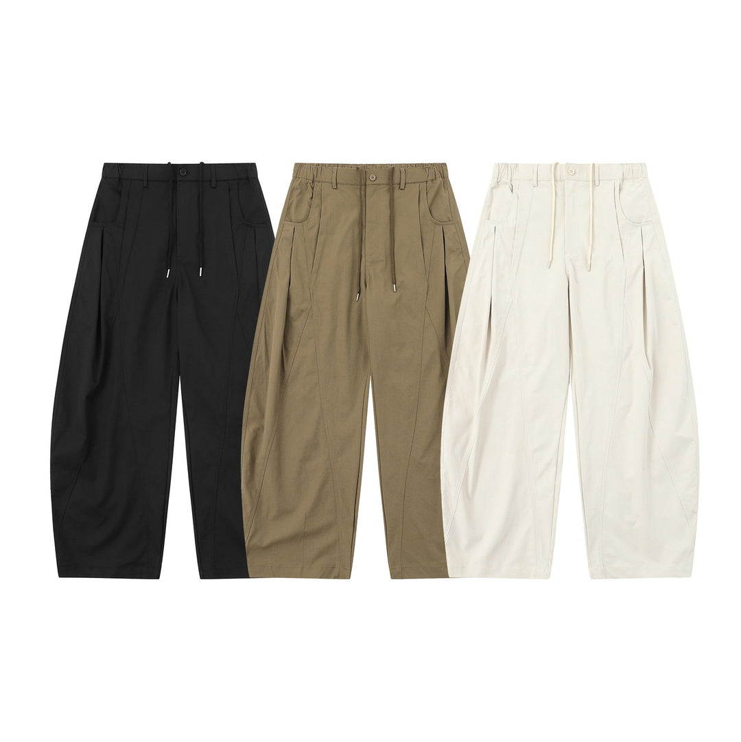 Damen High-Waist Cropped-Cargo-Hose mit abgesteppten Paneelen und Tunnelzug Nord Taschen