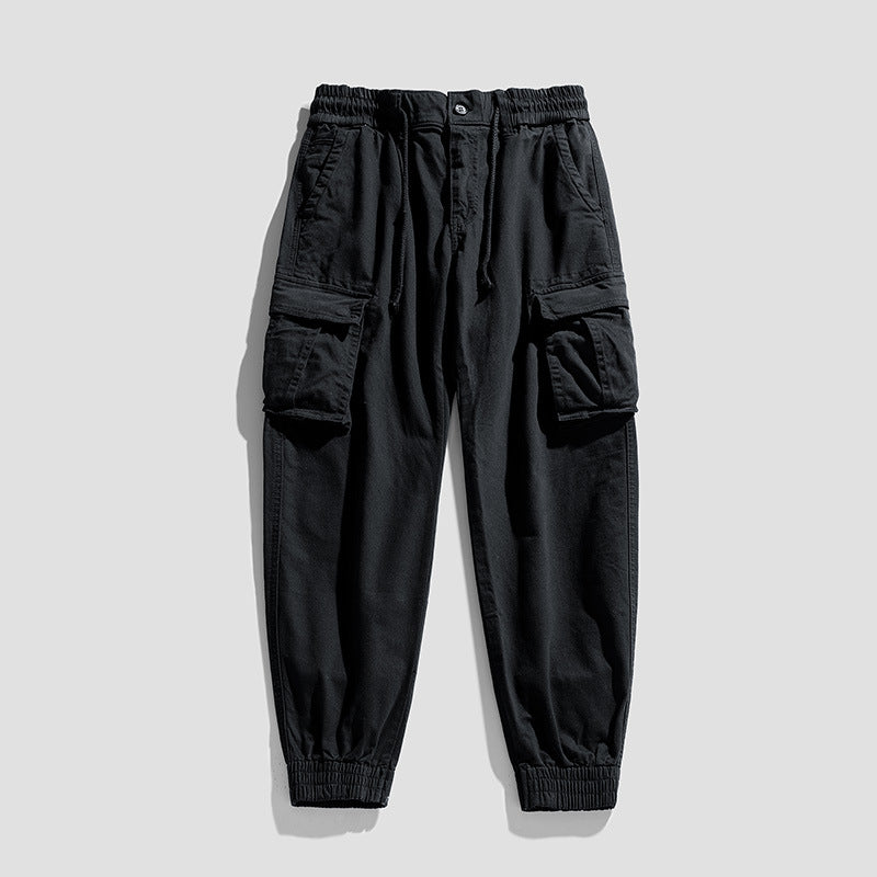 Herren Urban‑Utility Relaxed‑Fit Cargo‑Jogginghose mit Tunnelzug und Mehrfach‑Taschen Nord Taschen