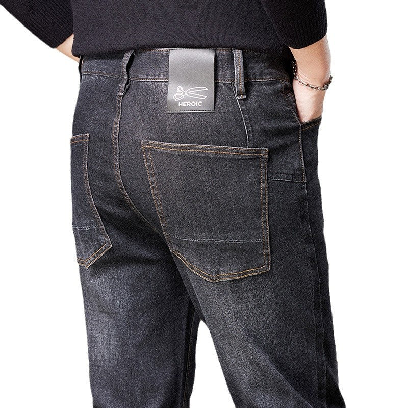 Herren Jeans im geraden Schnitt aus Stretch-Denim mit klassischem fünf‑Taschen‑Schnitt Nord Taschen