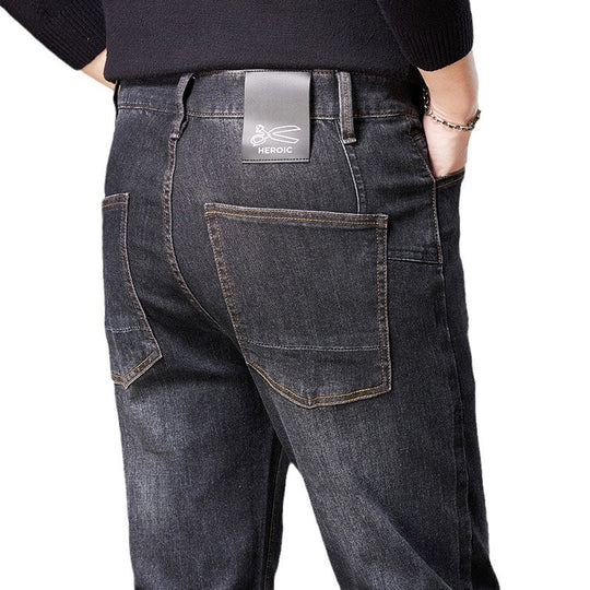 Herren Jeans im geraden Schnitt aus Stretch-Denim mit klassischem fünf‑Taschen‑Schnitt Nord Taschen