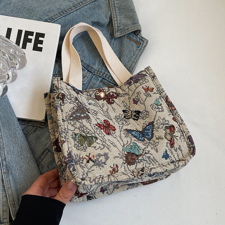 Damen Tragetasche mit floralem Motiv und robusten Griffen Nord Taschen