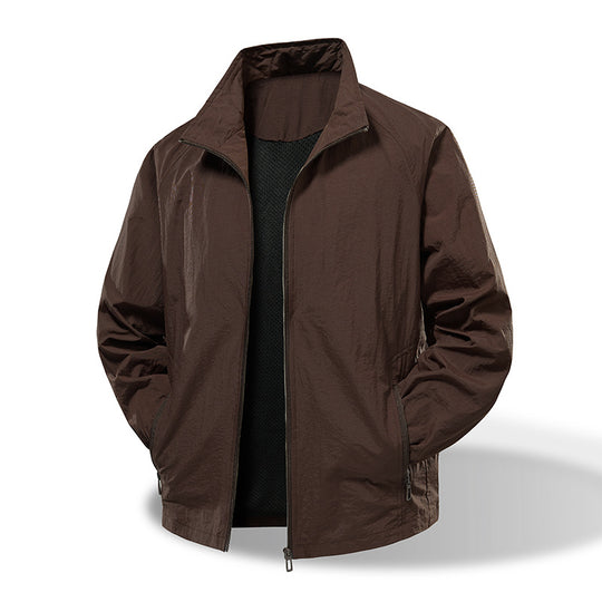Herren Ultraleichter Windbreaker mit atmungsaktivem Mesh-Futter und verdecktem Reißverschluss Nord Taschen