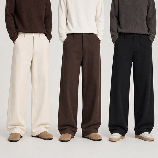 Damen Extraweite High‑Waist Culotte‑Hose mit ballonförmigem Saum und hohem Bund Nord Taschen