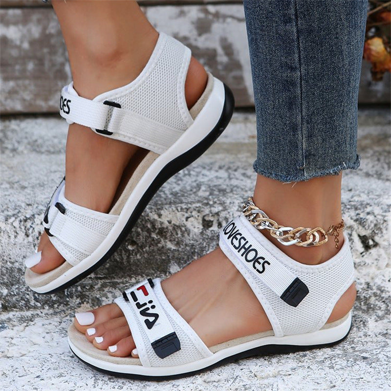 Damen Bequeme Outdoor-Sandalen mit verstellbaren Riemen und rutschfester Sohle Nord Taschen