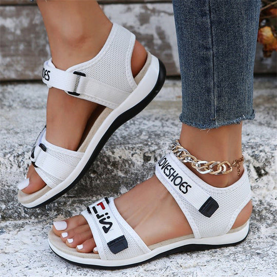 Damen Bequeme Outdoor-Sandalen mit verstellbaren Riemen und rutschfester Sohle Nord Taschen