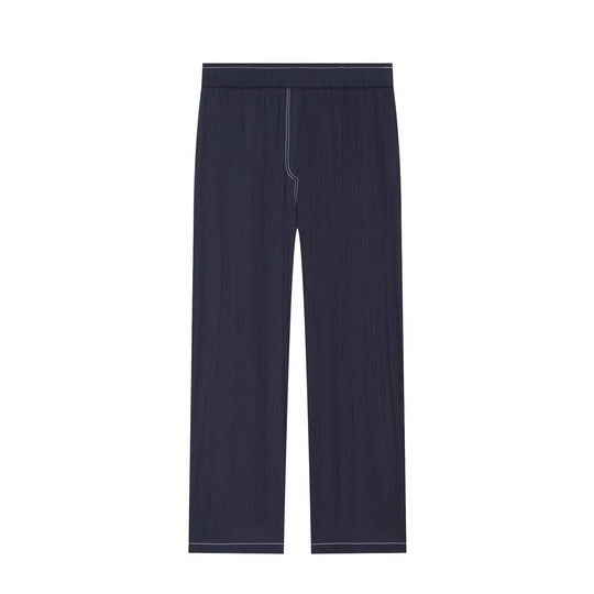 Damen Weite Culotte-Hose mit elastischem Bund und kontrastierender Ziernaht Nord Taschen
