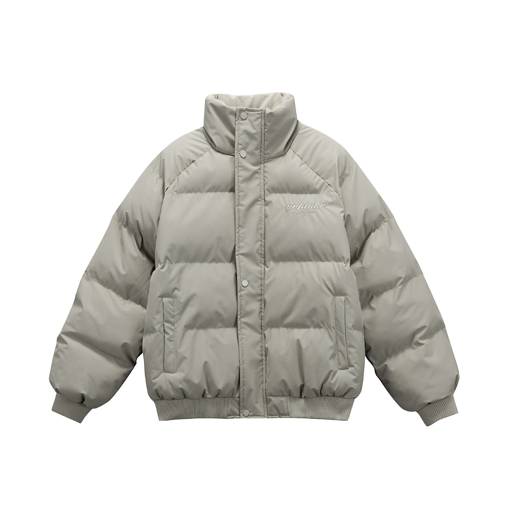 Damen Oversize gesteppte Steppjacke mit hohem Stehkragen und Rippbündchen Nord Taschen