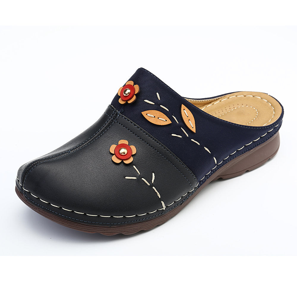 Damen Bequeme Clogs mit floralem Design und ergonomischem Fußbett