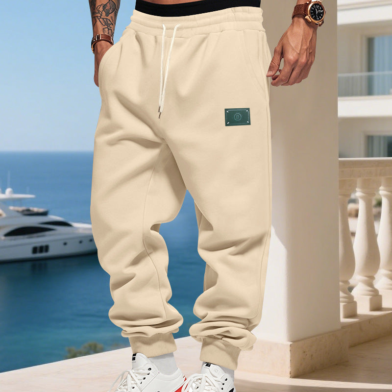 Herren bequeme Jogginghose mit verstellbarem Bund und praktischen Seitentaschen