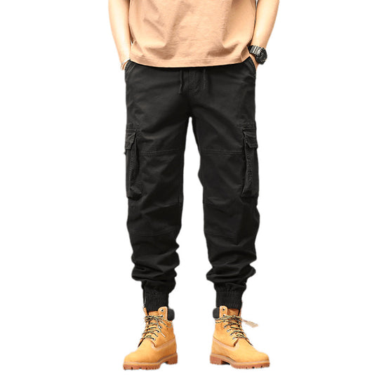 Herren Tapered-Cargo-Joggerhose mit verstärkten Kniepartien und elastischem Saum Nord Taschen