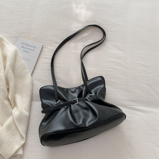 Damen Umhängetasche aus hochwertigem Kunstleder mit verstellbarem Kordelzug Nord Taschen