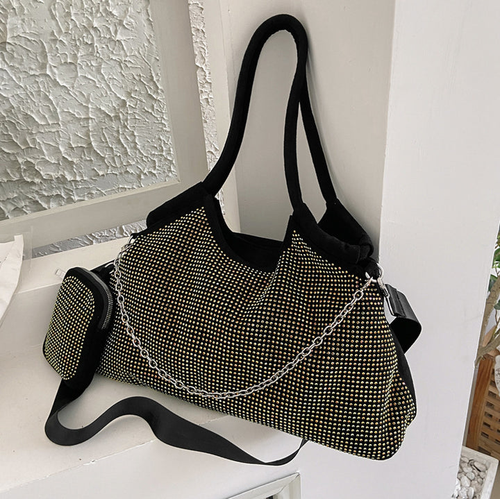 Damen modische Handtasche mit funkelnden Strassdetails Nord Taschen